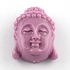 Dyed Buddha Head Synthetical Coral Beads CORA-R011-17-2