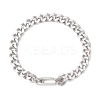 Brass Cuban Link Chain Bracelets for Men Women BJEW-JB13243-2