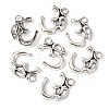 Yoga Theme Tibetan Style Alloy OM Pendants TIBEP-3555-AS-LF-3