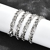 Tarnish Resistant 304 Stainless Steel Curb Chain/Twisted Chain Necklace Making STAS-A028-N122P-2