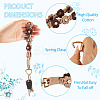 3Pcs Cotton Braided Flower Pendant Decorations AJEW-TA0002-72A-4