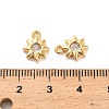 Brass Cubic Zirconia Charms KK-D300-03G-3