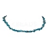 Natural Apatite Chip Beaded Necklace NJEW-JN04615-15-1
