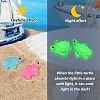 80Pcs 8 Colors Luminous Plastic Sea Turtle Figurine Decoration FIND-GF0007-46-6