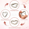 20Pcs Zinc Alloy Rhinestone Spring Gate Rings FIND-SP0004-36P-6