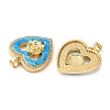 Rack Plating Brass Micro Pave Cubic Zirconia Pendants KK-P268-11A-G-3