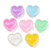 Transparent Acrylic Enamel Beads OACR-G039-12-1