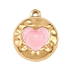 304 Stainless Steel Enamel Pendants STAS-P430-03B-G02-1