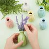 6Pcs 6 Colors Mini Ceramic Floral Vases for Home Decor BOTT-NB0001-04-4