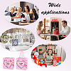 Heart Flower Thank You Printed Paper Storage Gift Tote Bags for Wedding Party Gift Wrapping Bags ABAG-WH0038-77A-6