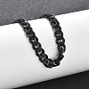304 Stainless Steel Cuban Link Chain Bracelets for Men Women BJEW-Q038-02EB-3