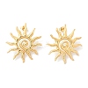 304 Stainless Steel Stud Earrings for Women EJEW-B121-01G-02-4