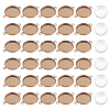 30Pcs 304 Stainless Steel Cabochon Connector Settings STAS-UN0041-21-1