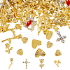 120Pcs 12 Styles Alloy Nail Art Stud MRMJ-SP0001-27-1