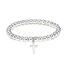 3Pcs 3 Style Style Natural Lava Rock & Golden Sheen Obsidian & Synthetic Hematite Stretch Bracelets Set BJEW-JB08735-8