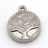 Non-Tarnish 304 Stainless Steel Pendants STAS-S046-28-1