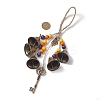 Halloween Iron Protective Witch Bells for Doorknob Hanging Ornaments HJEW-JM01896-02-3