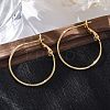 Brass Hoop Earrings EJEW-R014-17A-G-1