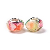 Transparent Resin European Rondelle Beads RPDL-P005-01P-17-2