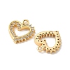 Brass Micro Pave Cubic Zirconia Pendants KK-D373-01D-G-2