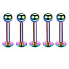 304 Stainless Steel Round Internally Threaded Labrets for Women Men WG9B6EB-26-1