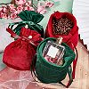Velvet Jewelry Bags with Drawstring & Plastic Imitation Pearl TP-NB0001-20A-4