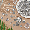 134Pcs 5 Styles Tibetan Style Alloy Pendants FIND-FH0016-63-4