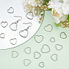 DIY 304 Stainless Steel Heart Dangle Earrings Making Kit DIY-DR0001-41-5