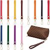 12Pcs 12 Colors PU Leather Wrist Strap Keychains KEYC-CA0001-19-1