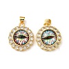 Real 18K Gold Plated Brass Pendants KK-L209-008G-07-1