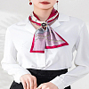 2Pcs 2 Colors Plastic Imitation Pearl Scarf Buckle Ring AJEW-LP0010-60-3