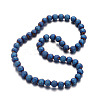 Frosted Electroplated Non-magnetic Synthetic Hematite Bead Strands G-E304-54-3