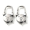 925 Thailand Sterling Silver Lobster Claw Clasps STER-D003-15AS-1