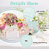 Transparent Acrylic Blank Place Sign & Base Holder Set FIND-WH0042-52-4