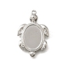 304 Stainless Steel Pendant Cabochon Settings X-STAS-C122-16A-P-1