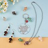 5Pcs Natural Amethyst Pendants G-SZ00001-87E-3