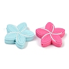 Flower Food Grade Silicone Focal Beads SIL-A011-02F-2
