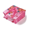 Mother's Day Theme Printed Flower Non-Woven Reusable Folding Gift Bags with Handle LS-ABAG-F009-C03-3