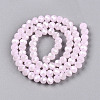 Electroplate Glass Beads Strands EGLA-A044-J6mm-A02-4
