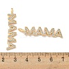 Mother's Day Brass Micro Pave Cubic Zirconia Pendants KK-K378-11G-3