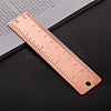 12cm Durable Straight Brass Ruler OFST-PW0014-28A-1