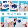 4Pcs 4 Styles Eye PVC Self-Adhesive Stickers DIY-PH0032-300-3