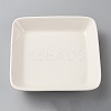 Square Porcelain Jewelry Plate AJEW-WH0033-92B-1