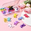 28Pcs 14 Colors Acrylic Pendants MACR-FS0001-84-9