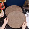 Cork Turntable Slipmat Record Platter for Phonograph AJEW-WH0348-216-3