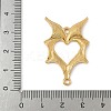 304 Stainless Steel Bat Wings Heart Links Connector Charms STAS-S186-13G-3