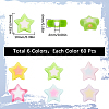 360Pcs 6 Styles Opaque/Transparent Acrylic Bead OACR-SC0001-91-2