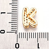 Brass Micro Pave Cubic Zirconia Charms KK-N254-217G-K-3