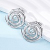 304 Stainless Steel Stud Earrings for Women EJEW-K306-15P-3