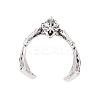 Dragon Alloy Open Cuff Rings for Women Men LS-RJEW-A045-02AS-4